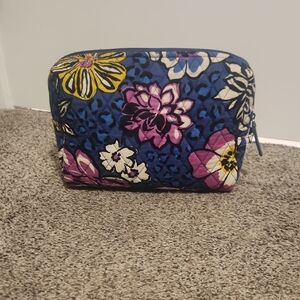 Floral Quilted Cosmetic Bag